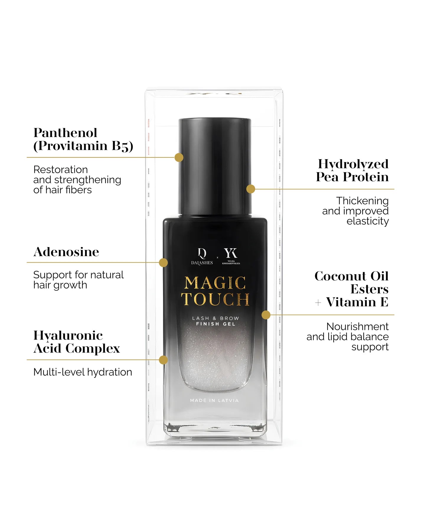 MAGIC TOUCH Blakstienų ir antakių laminavimo užbaigimo gelis (Nr.3)